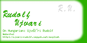 rudolf ujvari business card